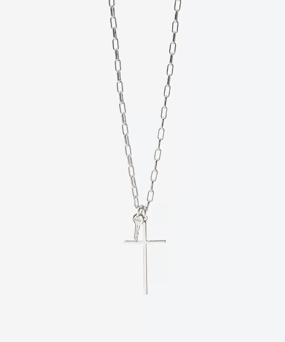 Cross and Mini Key Necklace