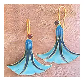 Dancing Lady Enamel Earrings