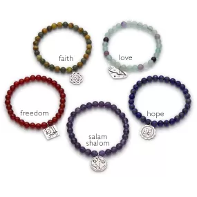 Design Your Own Arabic Calligraphy Stretch Bracelet