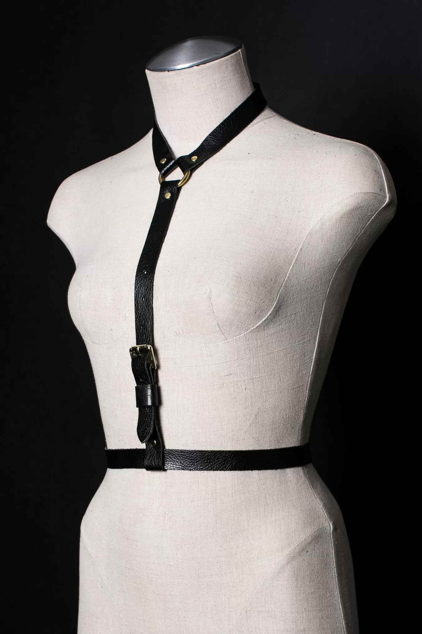 Dessa Leather Harness Belt