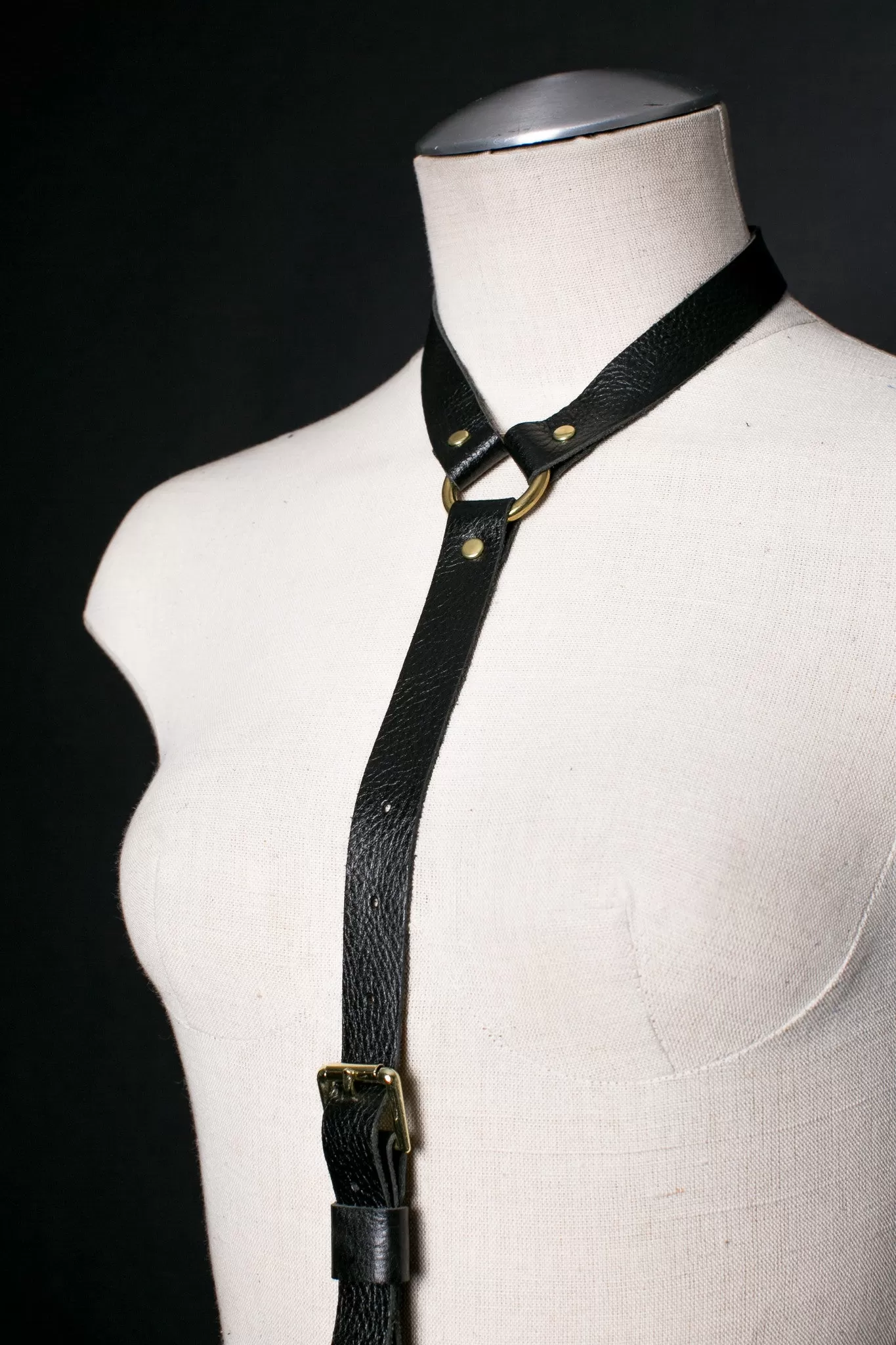 Dessa Leather Harness Belt