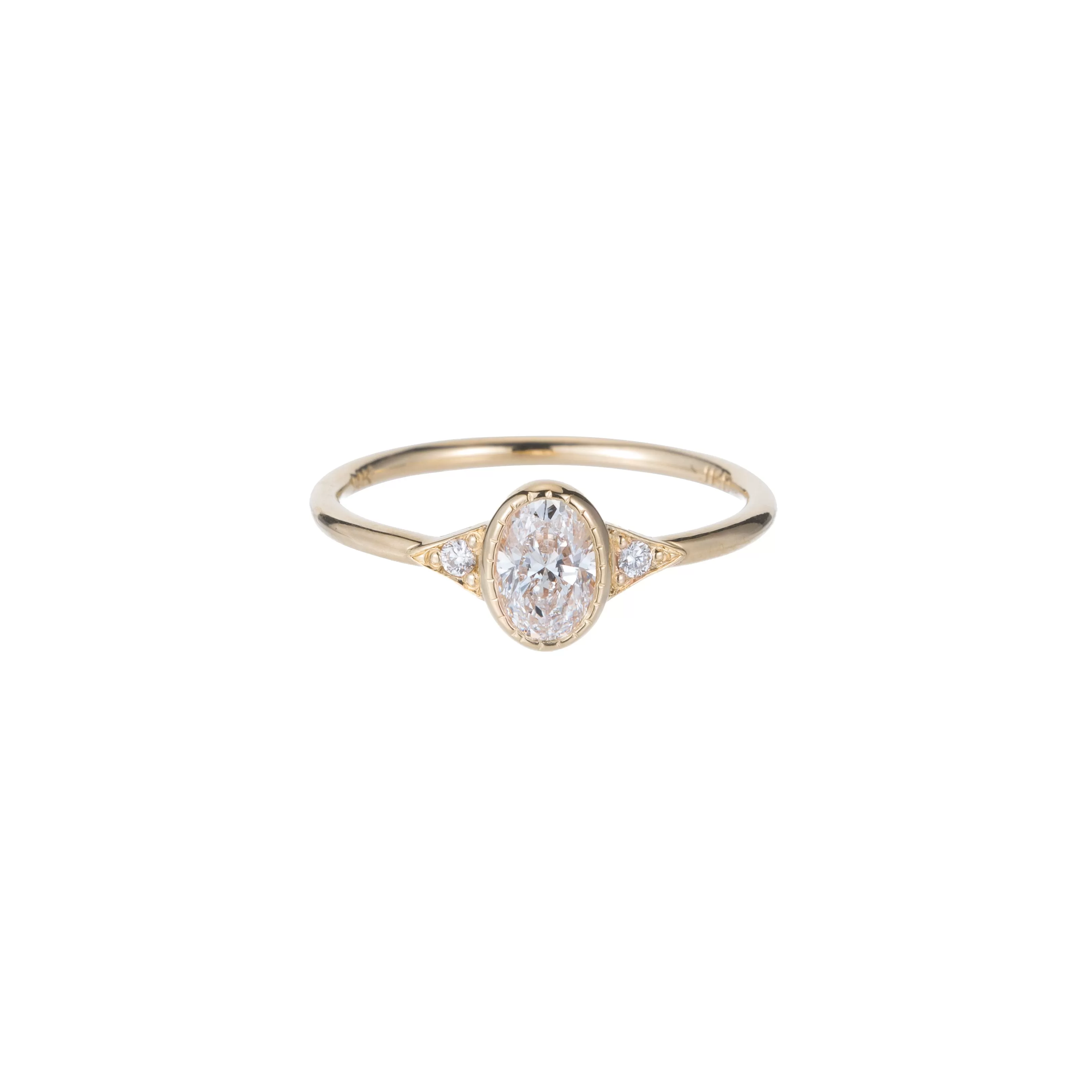 Diamond Oval Deco Ring