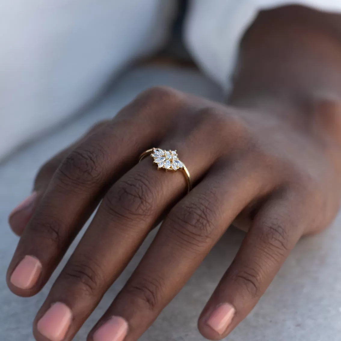 Diamond Snowflake Ring