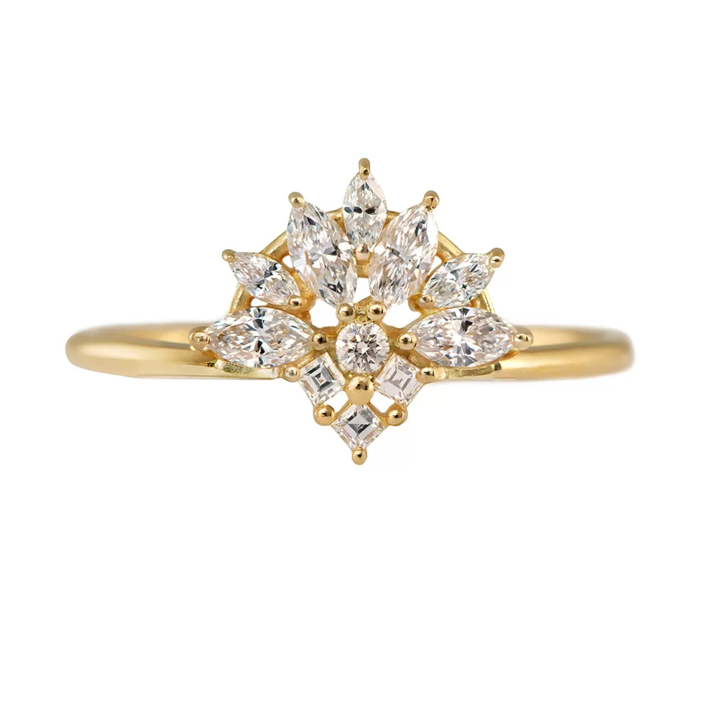 Diamond Snowflake Ring