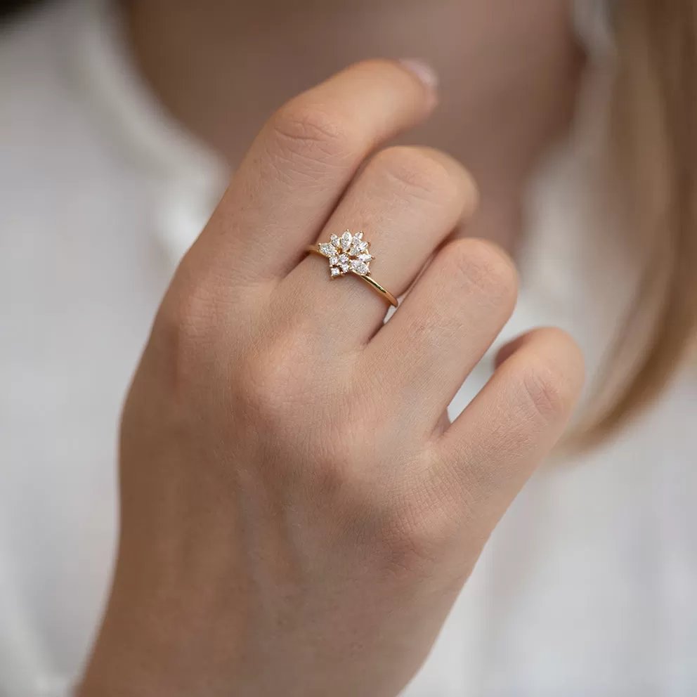 Diamond Snowflake Ring