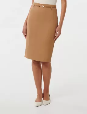 Dina Belted Pencil Skirt