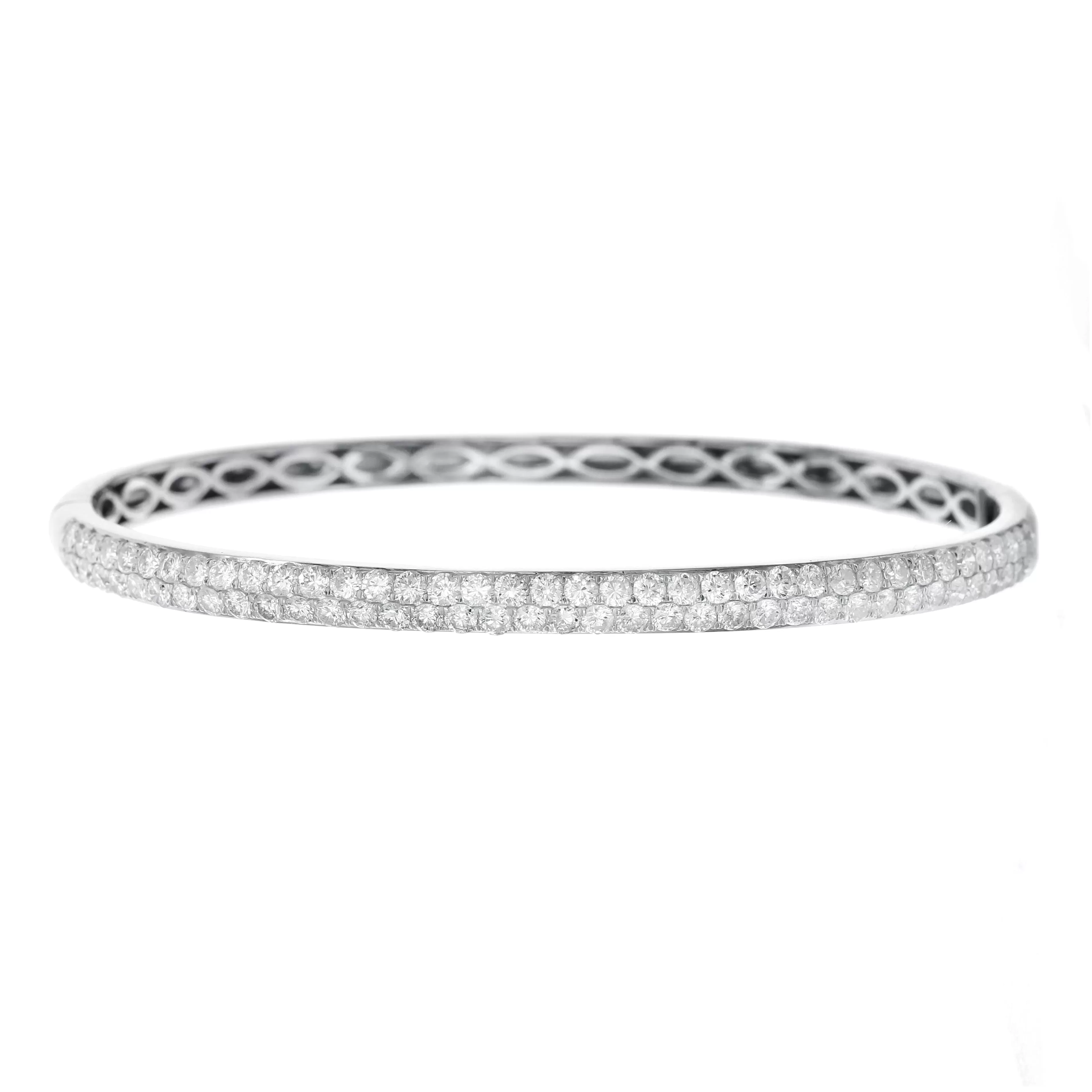 Double Row Diamond Bangle