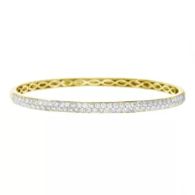 Double Row Diamond Bangle