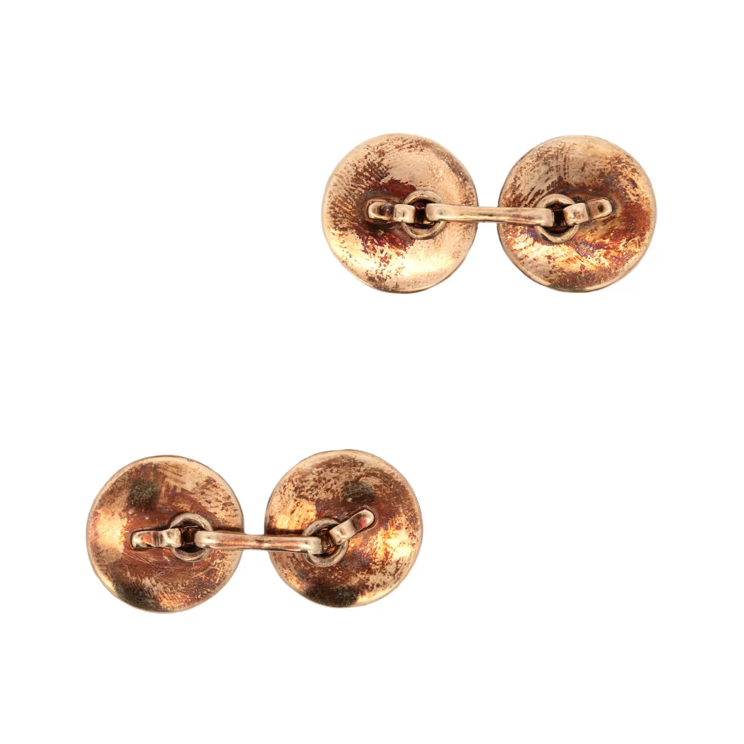 Edwardian 14k Essex Crystal Fox Cufflinks