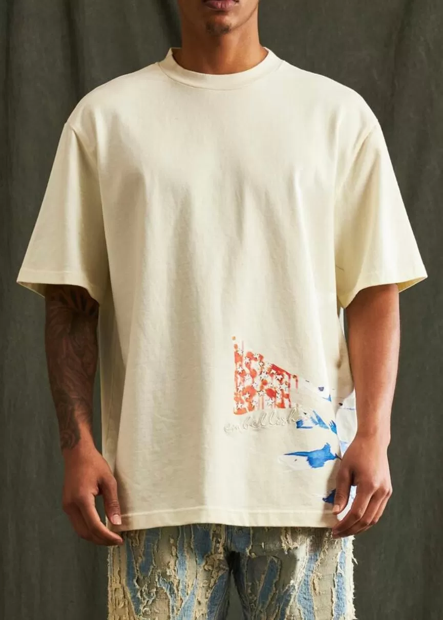 Embellish NYC Freedom Cream Tee