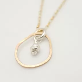 ERSA Mid Gold Oval Necklace