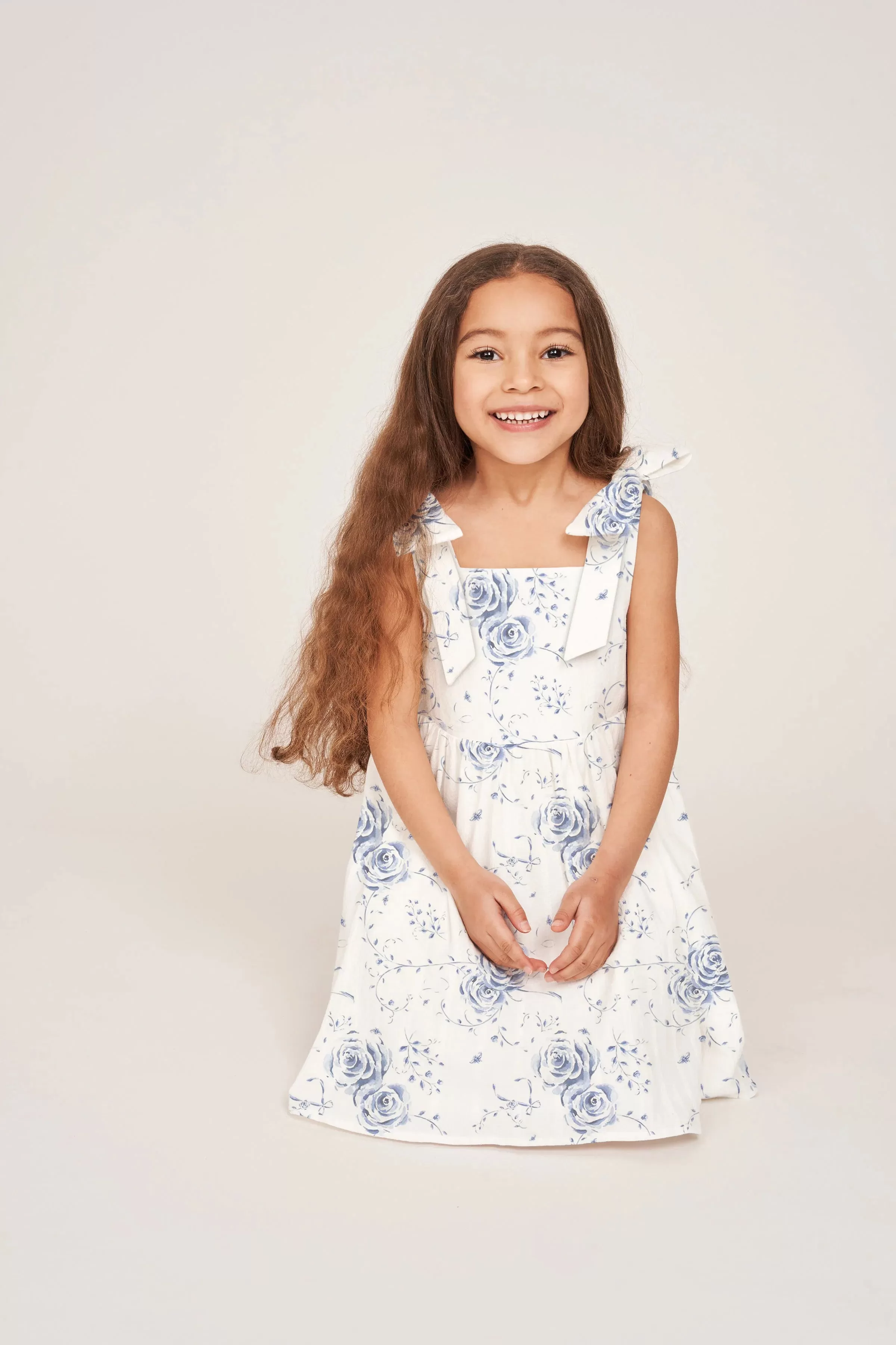 Floraison Lane - The Elizabeth Girl Dress - Heirloom Floral