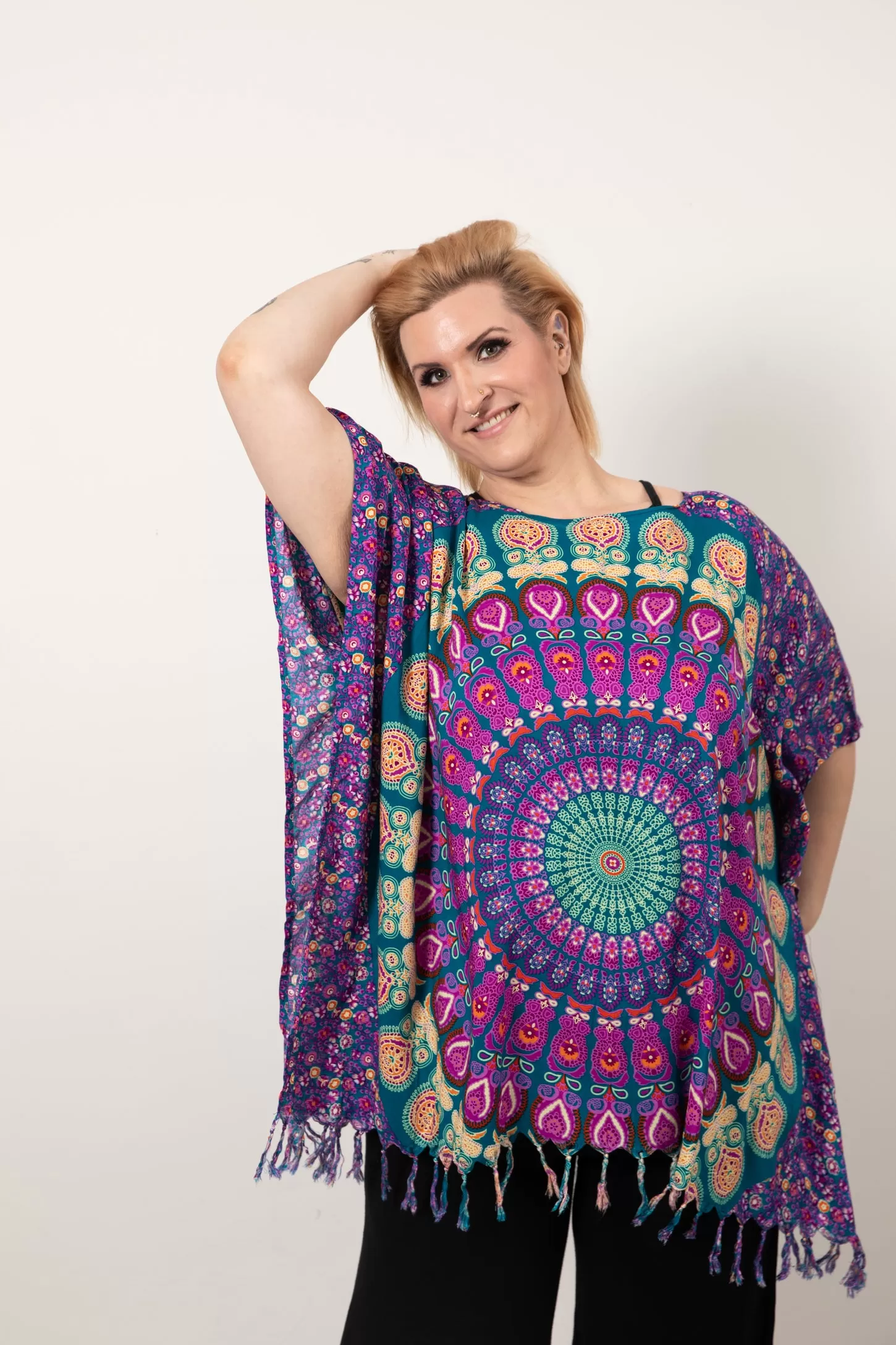 Floral Mandala Sarong Top