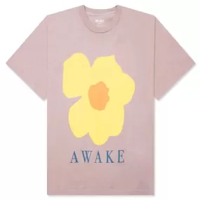 Floral Printed Tee - Pale Mauve