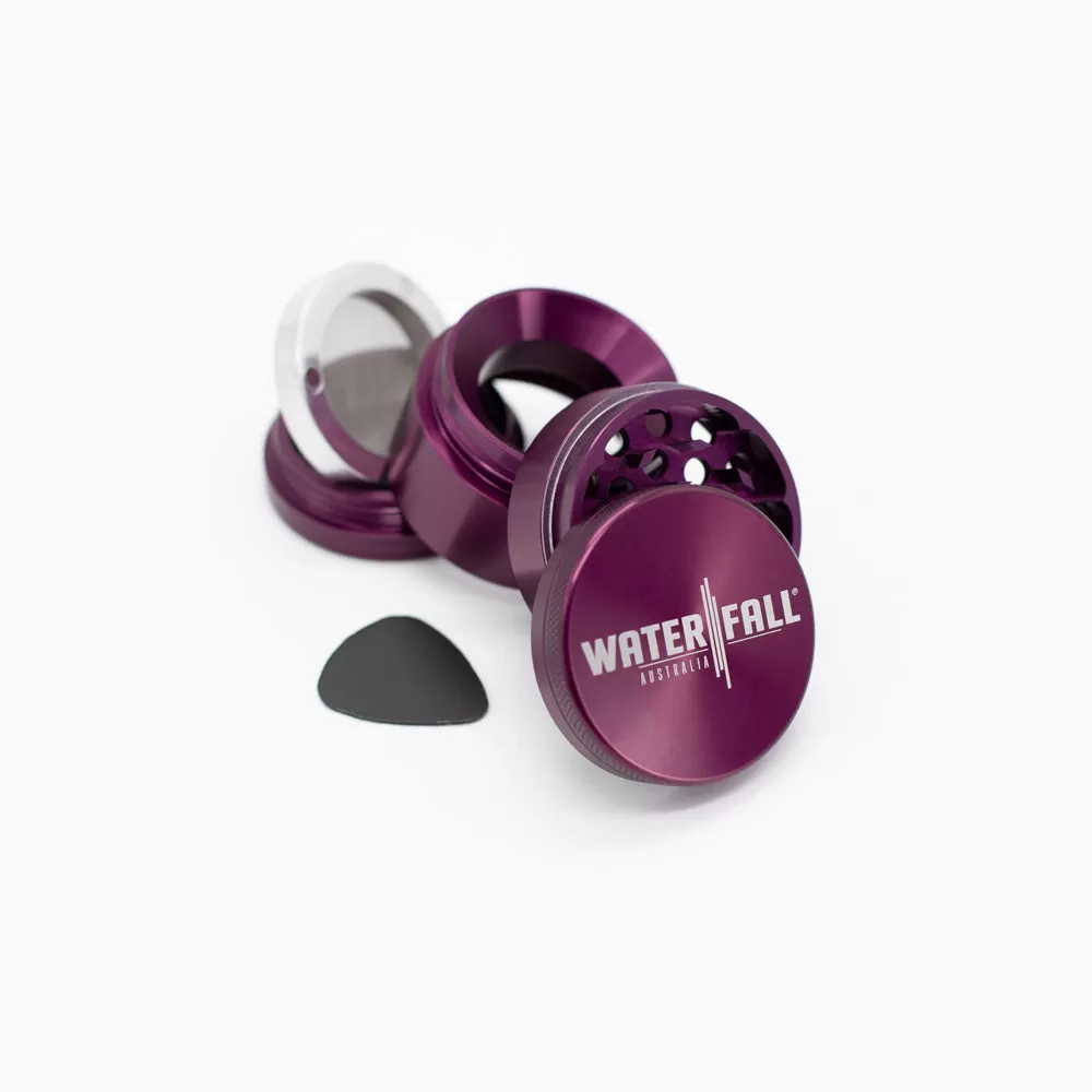 Four-Part Aluminium Grinder with Removable Screen - Purple (50mm)