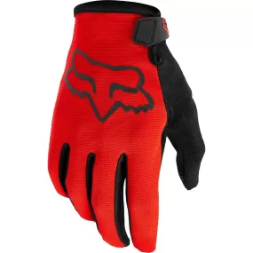 Fox Ranger Full Finger Cycling Gloves - Red