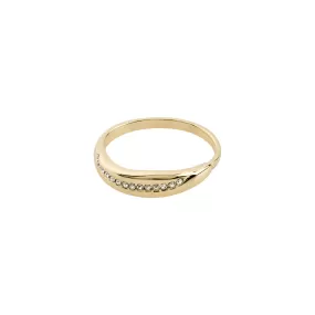 Freedom Gold Plated Crystal Ring