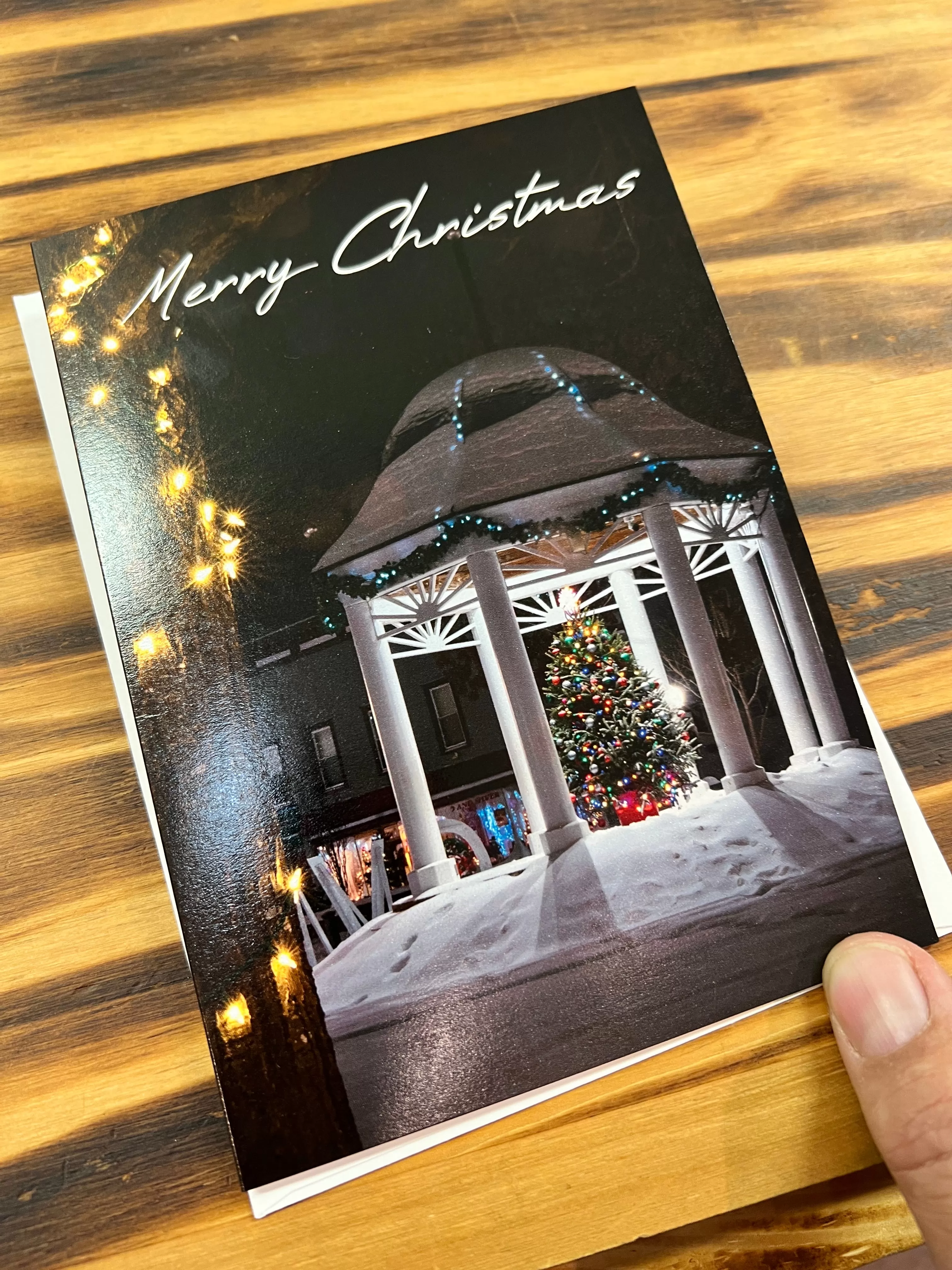 Front Royal Gazebo at Christmas Holiday Card