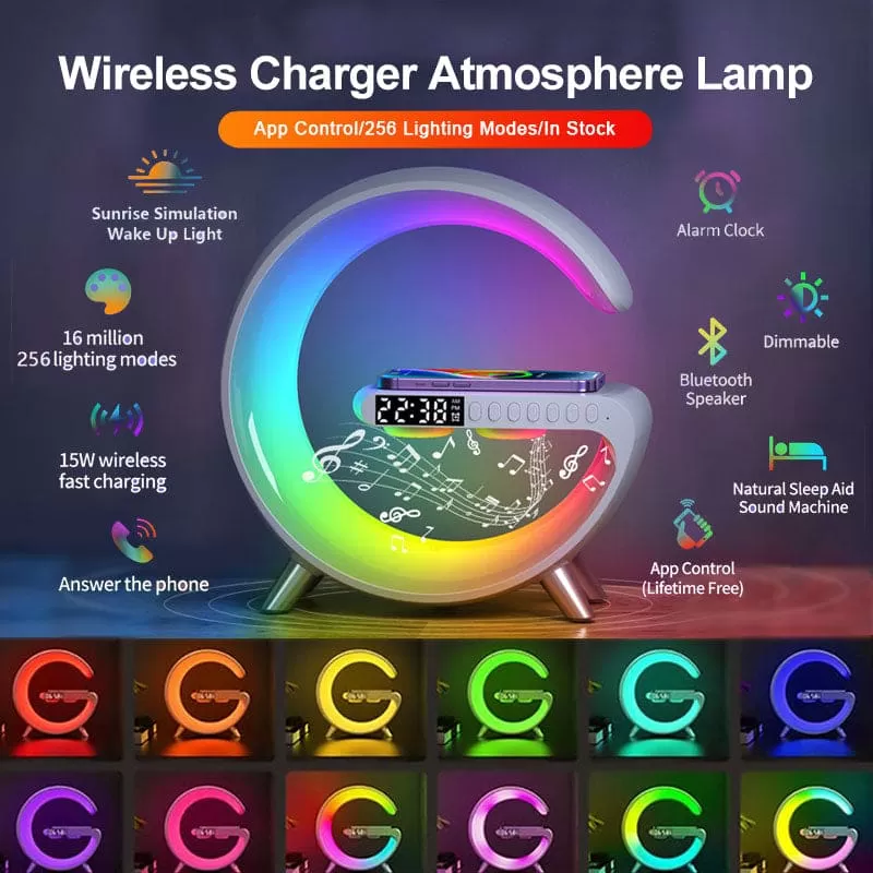 G Shaped LED Lamp and Bluetooth Speaker