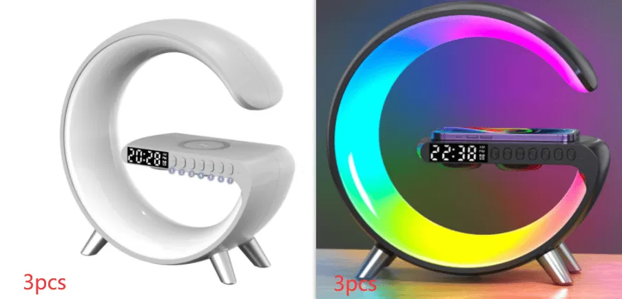 G Shaped LED Lamp and Bluetooth Speaker