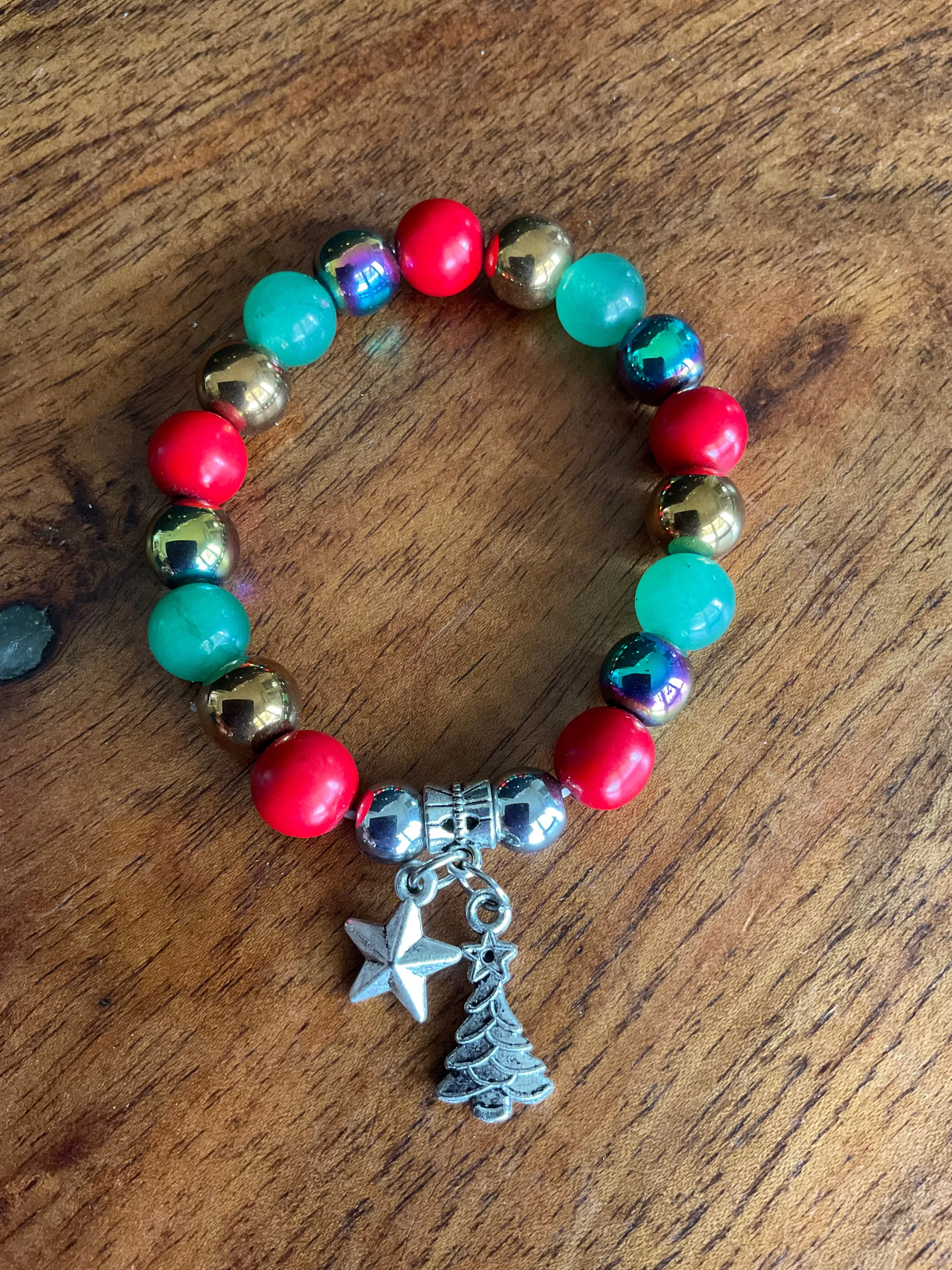 Gemstone Christmas Bracelet