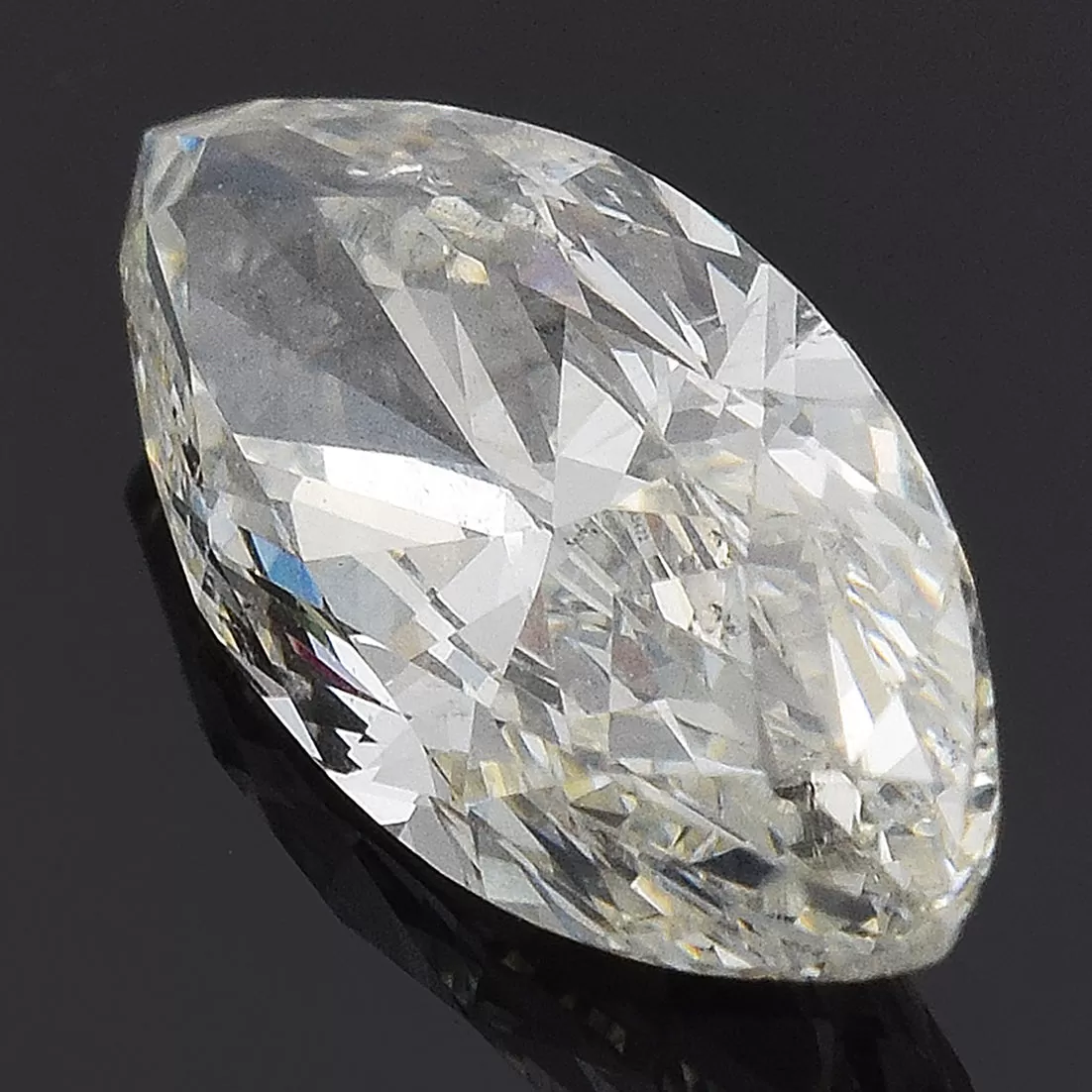 GIA Certified 1.13 Ct Marquise Brilliant J SI2 Diamond 10.73 x 5.08 x 3.10 mm