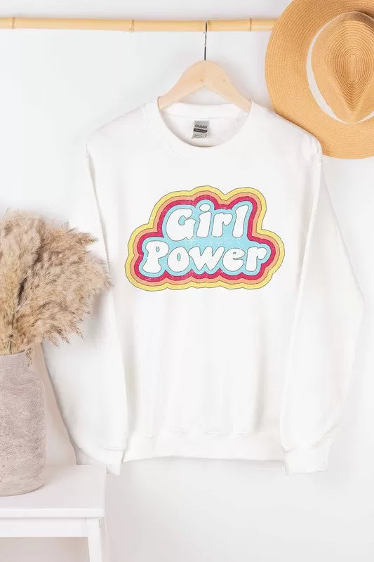 GIRL POWER GRAPHIC SWEATSHIRT