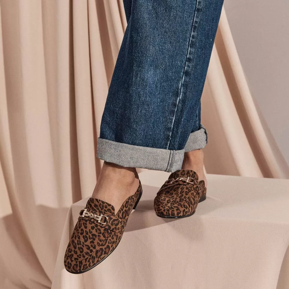 Grace Leopard Print Suede