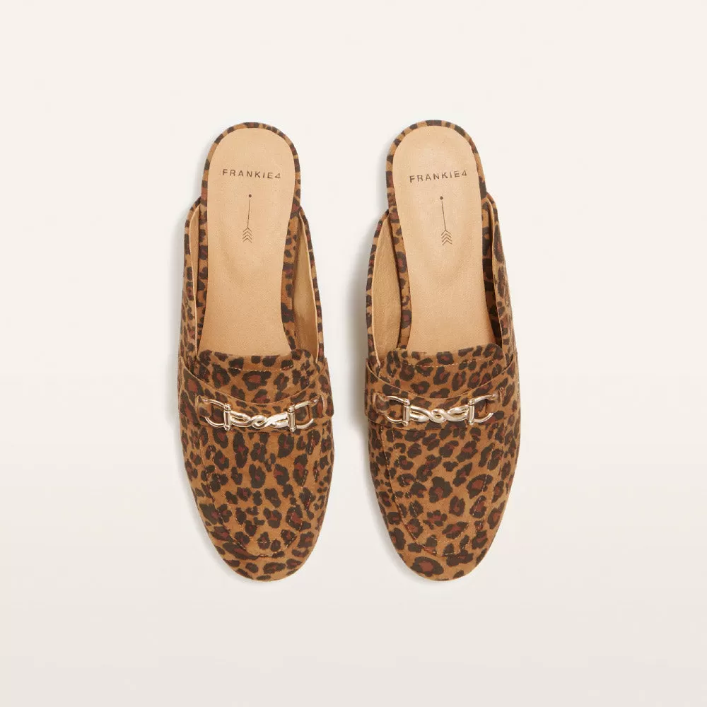 Grace Leopard Print Suede