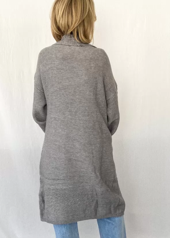 Grace Long Cardi - Grey