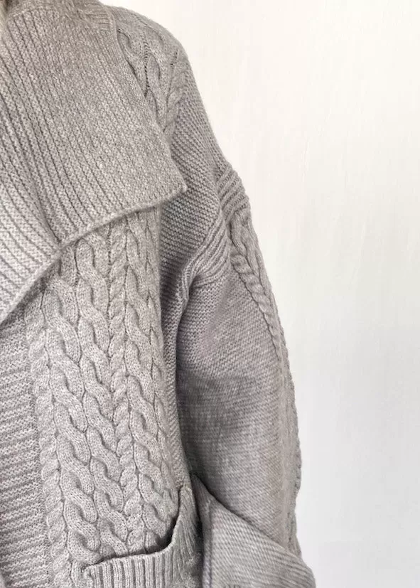 Grace Long Cardi - Grey