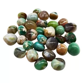 Green Flower Agate Tumbles .5”-1”