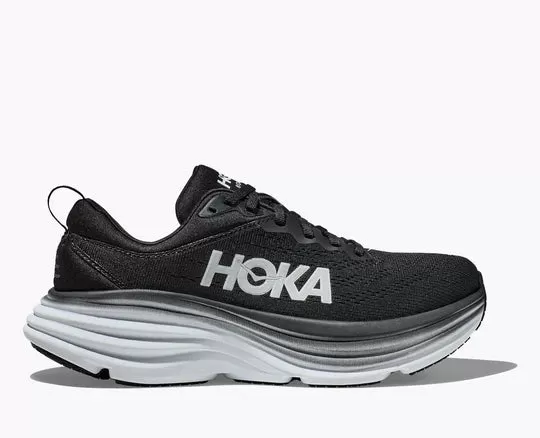 Hoka - Men's Bondi 8 Black/White BWHT 1123202