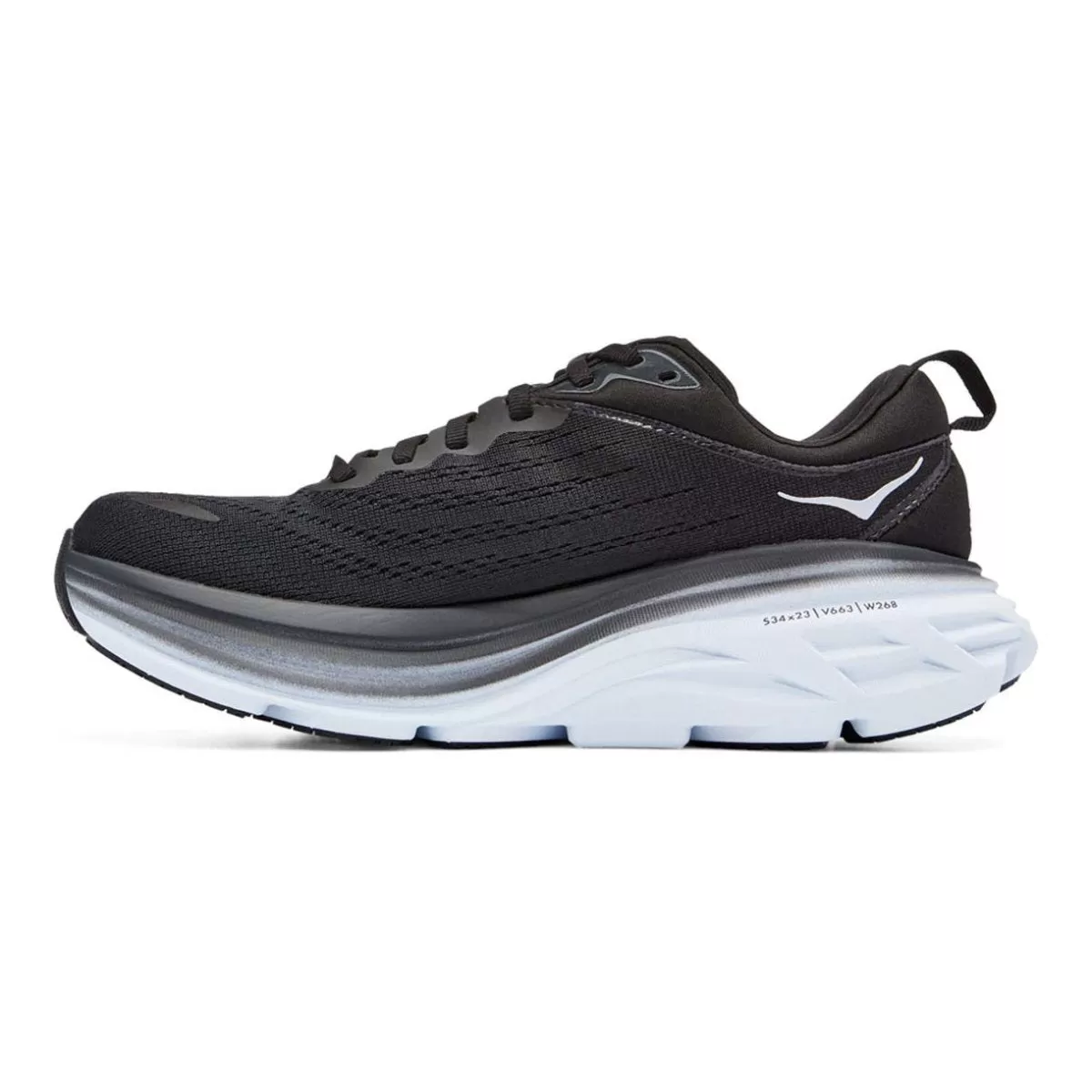 Hoka Men's Bondi 8 Black/White