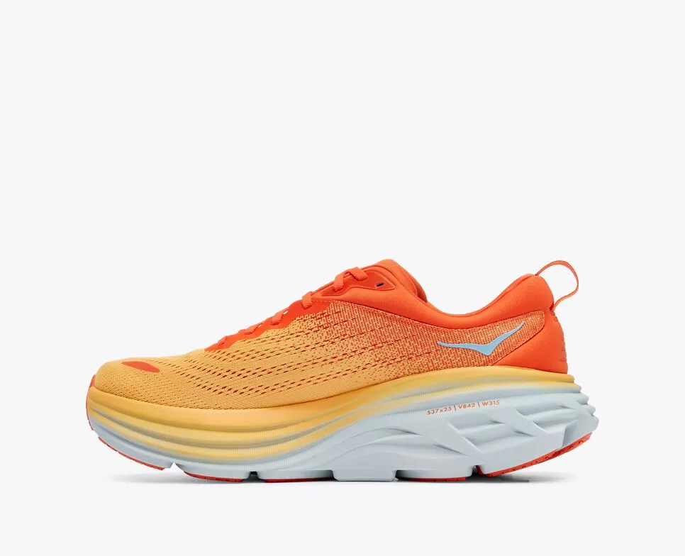 Hoka One One M Bondi 8 men's running shoe 1123202/PBAY puffin's bill-amber yellow 