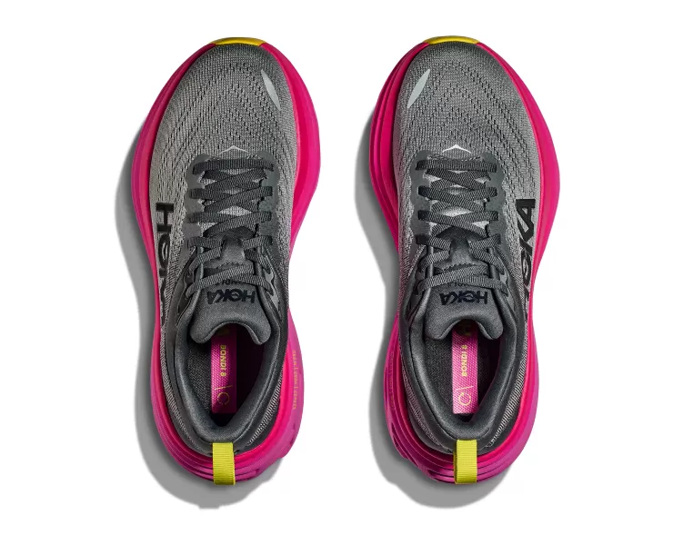 'HOKA' Women's Bondi 8 - Castlerock / Strawberry