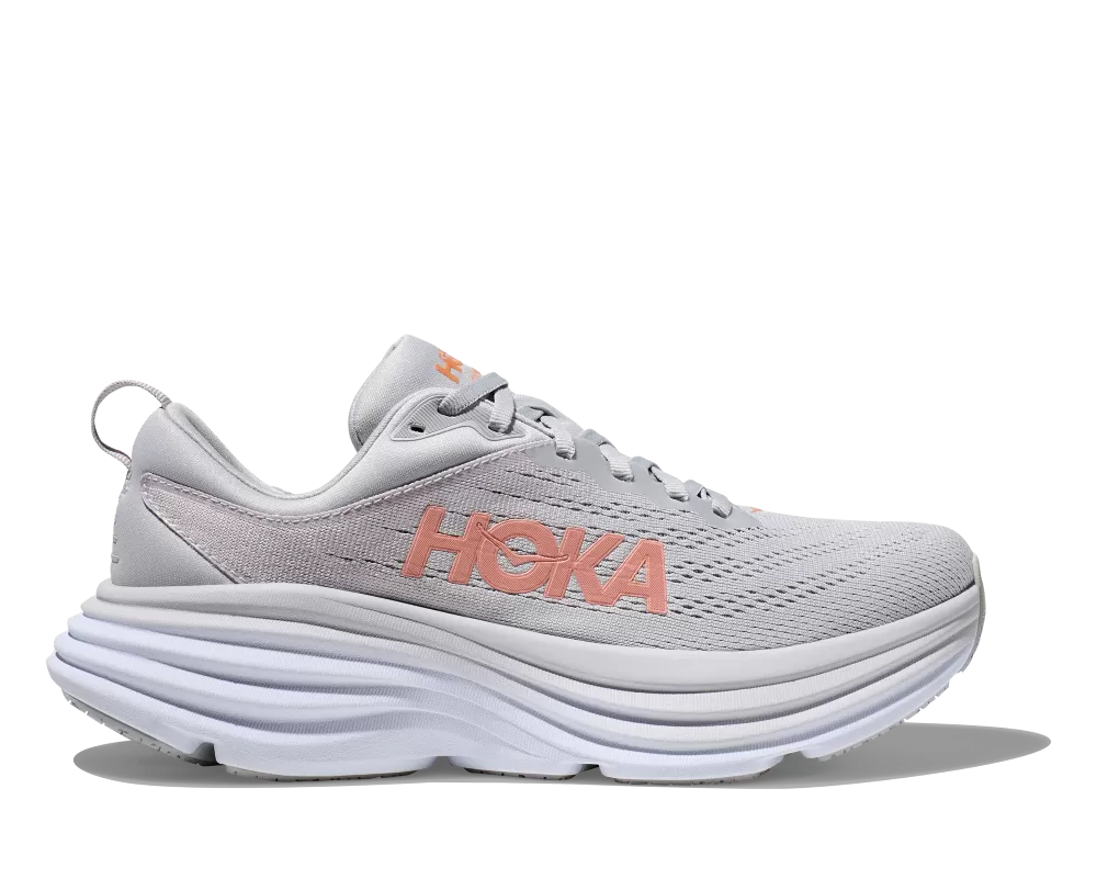 'HOKA' Women's Bondi 8 - Harbor Mist / Lunar Rock (Wide)