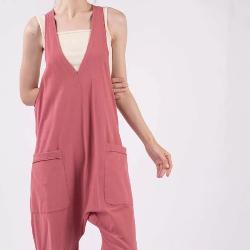 Hottie Shottie Raw Edge Jumpsuit