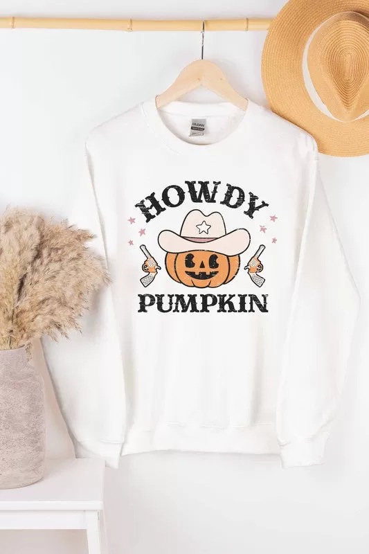 HOWDY PUMPKIN GRAPHIC SWEATSHIRT