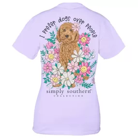 I Prefer Dogs Short Sleeve T-Shirt