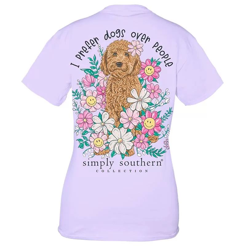 I Prefer Dogs Short Sleeve T-Shirt