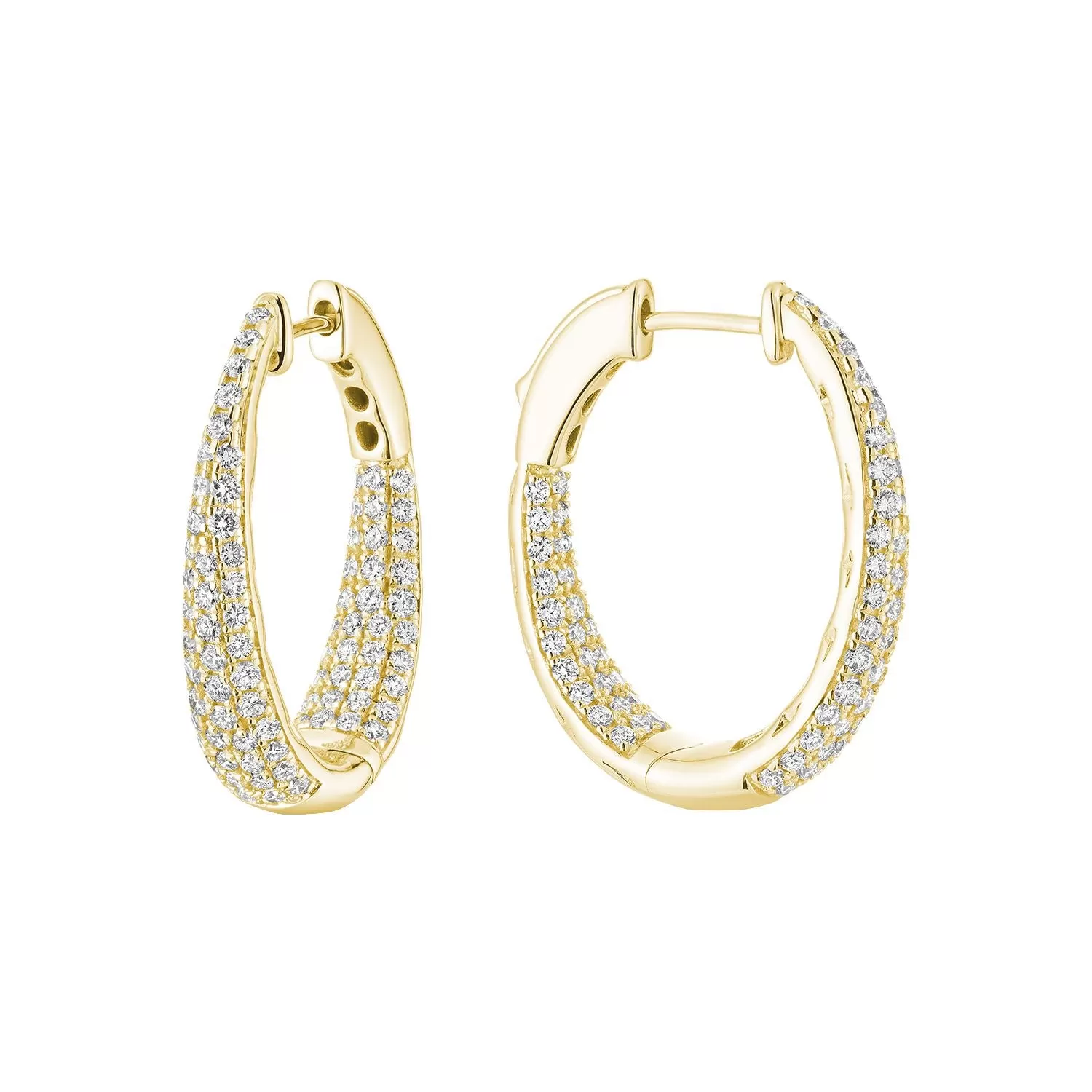 Inside Out Diamond Hoops