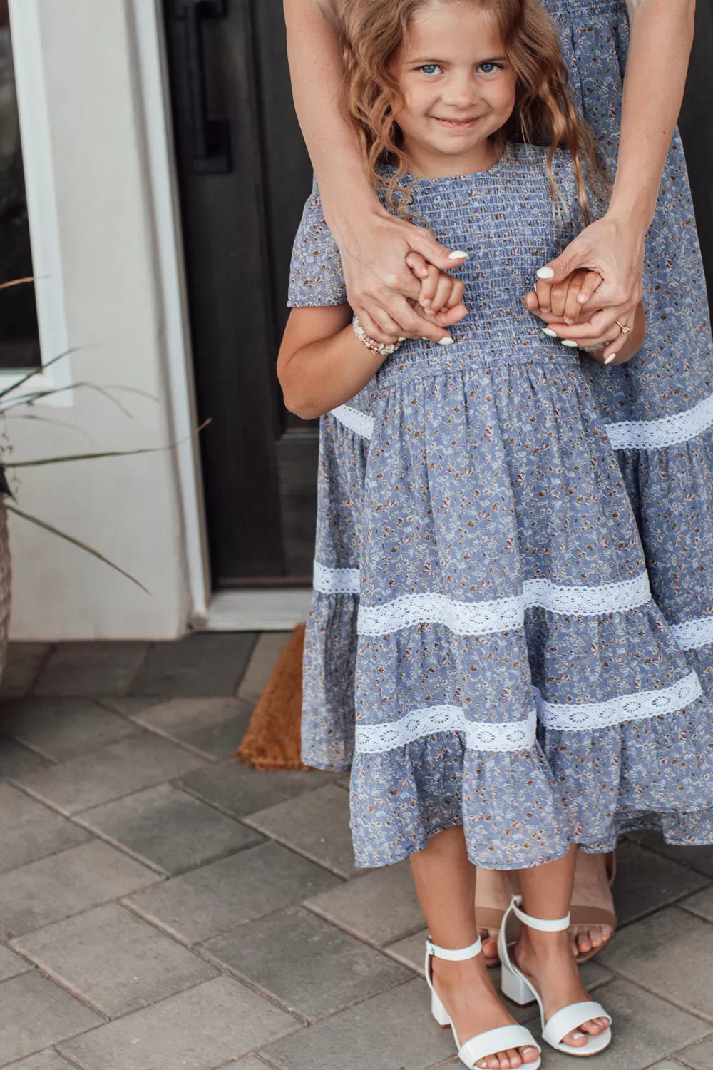 Isla Maxi Dress in Dusty Blue - Kids