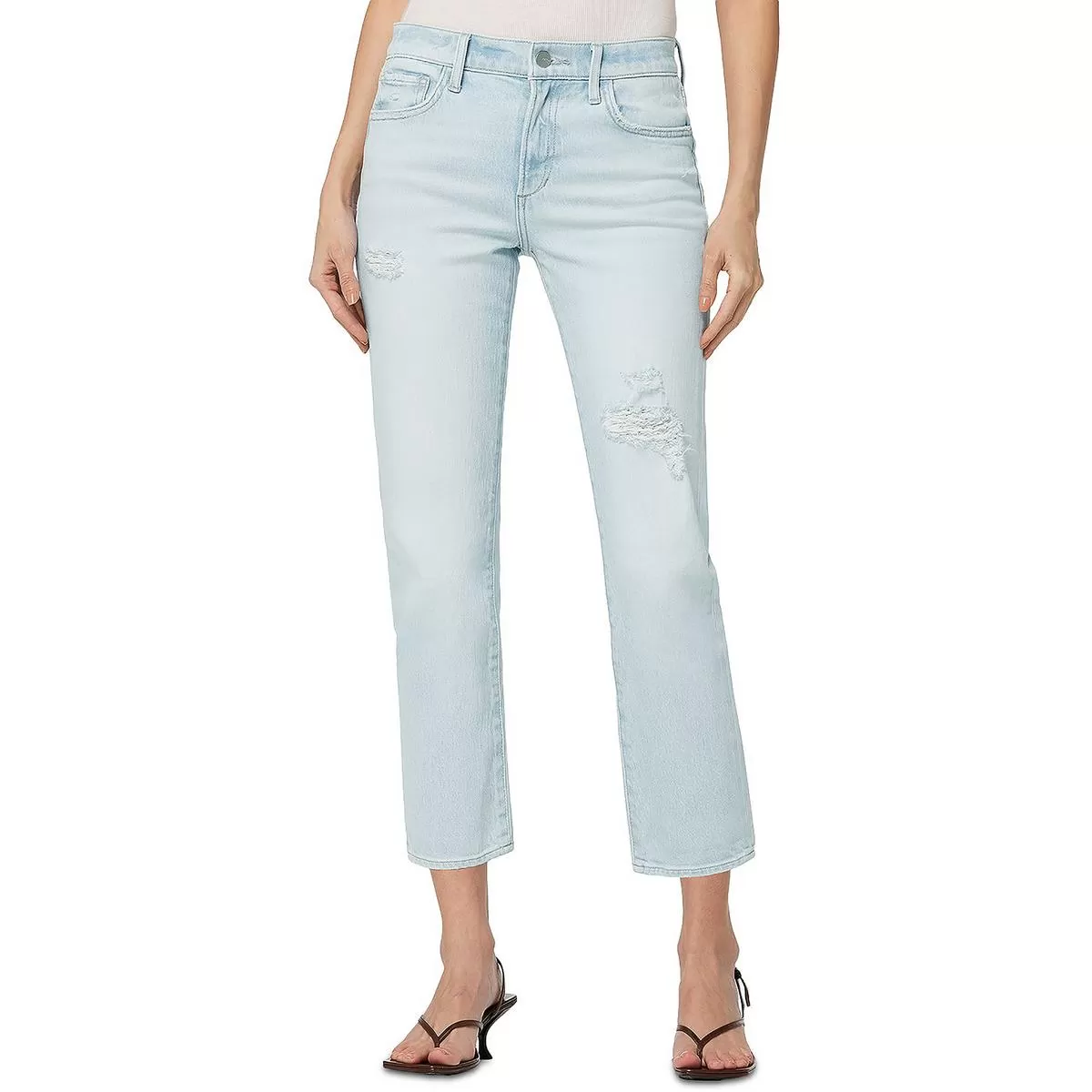 Joe's Womens Lara Denim Cropped Cigarette Jeans