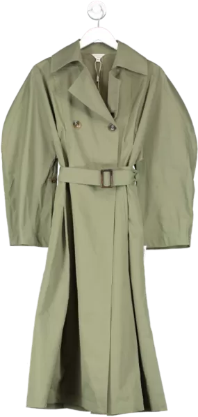 Jovonna London Green Belted Trench Coat UK XS