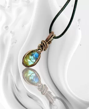 Labradorite Mini Wire Wrapped Pendant