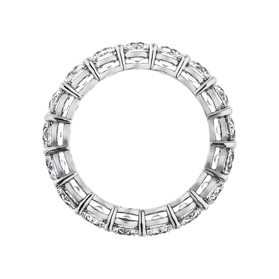 LARA 4 Carat Round Cut Diamond Eternity Band in Platinum 20 pointer GIA Certified By Mike Nekta SIZE 5.5