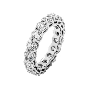 LARA 4 Carat Round Cut Diamond Eternity Band in Platinum 20 pointer GIA Certified By Mike Nekta SIZE 5.5