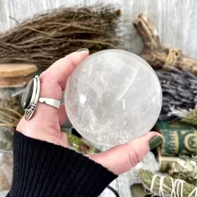 Large Clear Quartz Crystal Ball/ FoxlarkCrystals