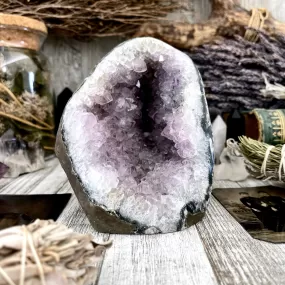 Large Self Standing Amethyst Geode Crystal Cluster / FoxlarkCrystals